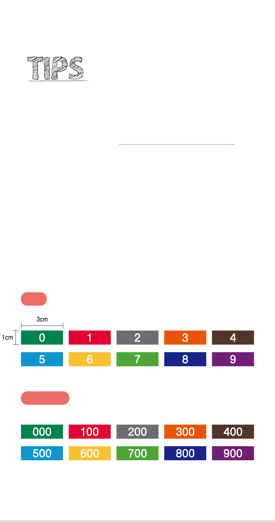 숫자띠라벨(PVC필름 제작)[3x1]-제품정보